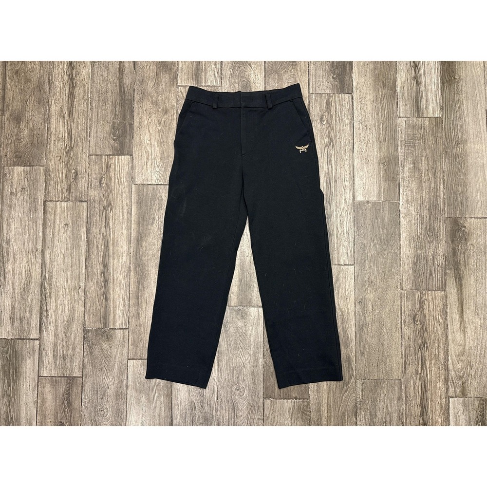 MCM Pants Men's Medium 30x30 Stretch Designer Black Cotton Spandex Blend